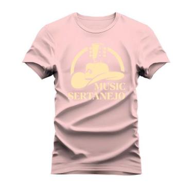 Imagem de Camiseta Algodão Confortável Malha Mácia Estampada Music Sertanejo - N