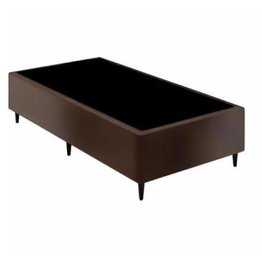 Imagem de Base Box Solteiro 88x188 cm Marrom  Estrutura Reforçada - FÁBRICA DE T