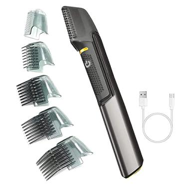 Imagem de Ferramenta de Cortar Cabelo Trim para Homens Recarregável Cortador Pente e Detalhes Barba Sem Fio Kit Grooming Masculino Aço Inoxidável Elétrico USB Tempo Uso 61-90min Carregamento 3H Bateria 2500mAh
