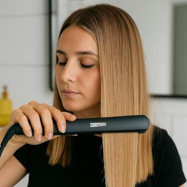 Imagem de Chapinha Cabelo Profissional Cerâmica Antifrizz Ondulação Alisadora Estica Modeladora Capilar