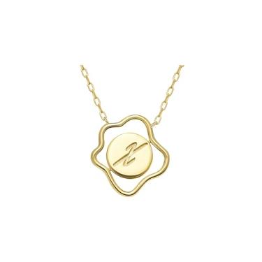 Imagem de CRITI RORA Colar de diamante cultivado em laboratório para mulheres, colar giratório banhado a ouro S925 com pingente de sol e lua, presente de joia feminina, presente de aniversário para ela, 18