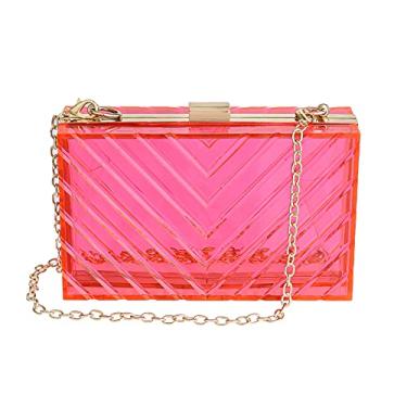 Imagem de WJCD Bolsas femininas Vx-011 para noite, vermelho, S