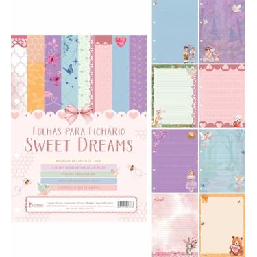 Imagem de Refil P/Fichário - Sweet Dreams Papel de Carta - 80 Folhas 75 g/m² - Unitário