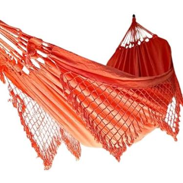 Imagem de Rede De Descanso dormir Em Tear De Casal Gigante(LARANJA)