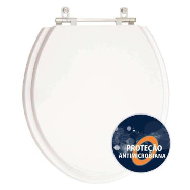 Imagem de Tampa De Vaso Antimicrobiano Convencional Branco Para Bacia Incepa