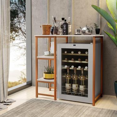 Imagem de Bancada Gourmet Industrial Klm Store Bronze Com Off White