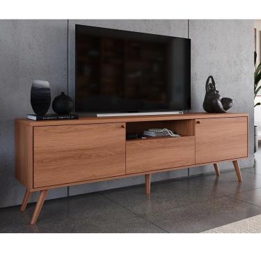 Imagem de Rack Para Tv Até 70 Polegadas 2 Portas E 1 Gaveta Sevilla 183cm Jequitiba Jequitiba