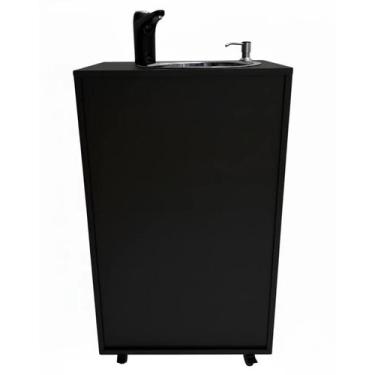 Imagem de Pia Portátil Preta Direto da Fábrica, Salões e Cozinhas  Sem Encanamen