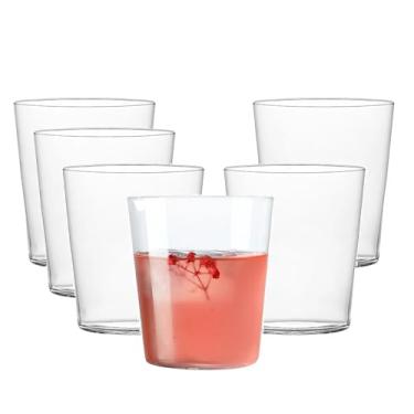 Imagem de Copos de coquetel finos de 355 ml, copos de uísque à moda antiga, copos transparentes para água, suco, cerveja, coquetéis, 6 peças (6 peças de copos 99 mm)