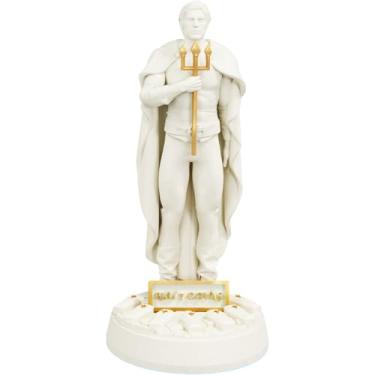 Imagem de Estátua Exu 7 Covas Umbanda Candomblé (Cor Mármore Dourado)