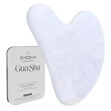Imagem de Ferramentas faciais para Gua Sha, pedra de jade natural para Guasha, bastões de massagem manual para esculpir a linha do queixo e reduzir inchaço, ferramenta de massagem facial, ferramenta de cuidados