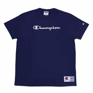 Imagem de Camiseta Champion Heritage Script Rusty - Azul Marinho-Masculino