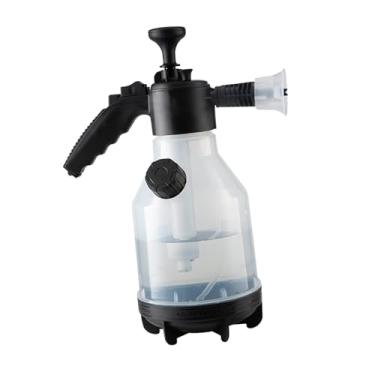 Imagem de Ysyqkn Pulverizador Manual de Espuma de 2 Litros para Lavagem de Carros, Frasco de Espuma Portátil com Bico à Prova de Vento, Chaleira Portátil Prática, Claro