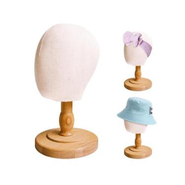 Imagem de Suporte de cabeça de peruca CHADWICK Unpinnable Baby Mannequin Head