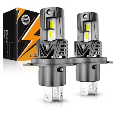 Imagem de Auxbeam Faróis de neblina H4 9003, série Q40 120W 800% mais brilhante H4 Powersports luz para UTV ATV uso off-road