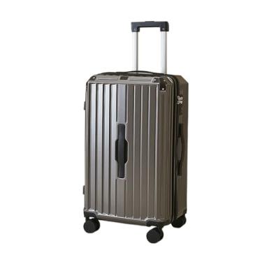 Imagem de Mala, capa portátil, pode ser transportada a bordo, bolsa portátil, zíper, grande capacidade, armazenamento conveniente, leve, resistente a impactos, haste de tração de vários níveis, impermeável