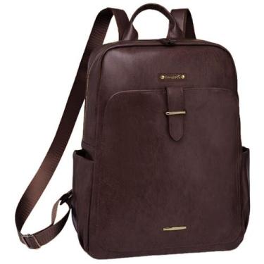 Imagem de Mochila Bolsa Feminina Antifurto Moderna Reforçada e Estilosa Para o D