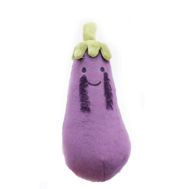 Imagem de Boneca de brinquedo de pelúcia, berinjelas roxas, 17 cm