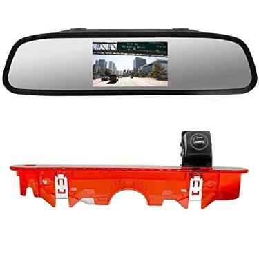 Imagem de Substituição original da câmera de visão traseira da luz de freio do terceiro teto do carro para Renault Kangoo II 2007-2021 / Mercedes Benz Citan Tourer W415 Micro Camper 2012-2021 (OEM: 414523CSG