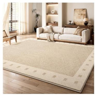 Imagem de SPXMQSS Tapetes de área para sala de estar, lavável, antiderrapante, antiderrapante, tapete de piso interno, resistente a manchas, tapete para sala de estar, quarto, sala de jantar, escritório em casa