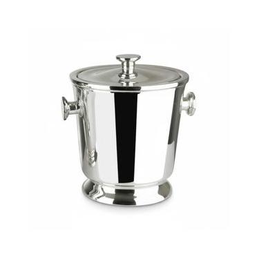 Imagem de Balde Térmico para Gelo Saint James 2,8L, Banho de Prata, Padrão Superior, Luxo para Bar e Mesa