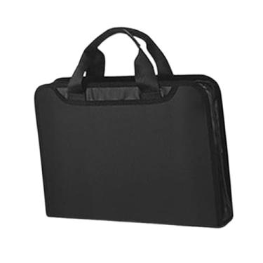 Imagem de KiBcsLic Caixa para documentos à prova de fogo em tecido Oxford, organizadora de documentos e arquivos para passaportes e uso doméstico.