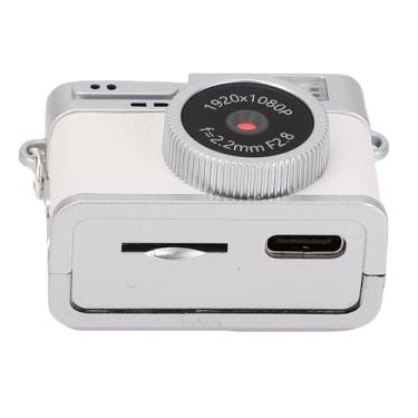 Imagem de Tbest Câmera Digital Com Chaveiro Pequeno 20MP 1080P Filmadora para Atividades Ao Ar Livre (Branca)