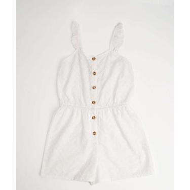 Imagem de Macaquinho Juvenil Laise Marisa Tam 10 a 16-18212, Branco, 14