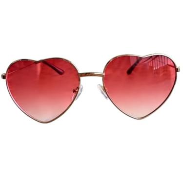 Imagem de Óculos de sol coração frame adulto retro pink red pink estilo moda blogger mulheres(Rosa)