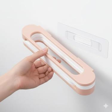 Imagem de Suporte Multiuso de Parede Rosa Porta Toalha, Chinelo e Calçados Organizador Vertical