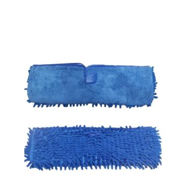 Imagem de Esfregão Chenille e Microfibra para Mop Falt cabo extensível e flexível -Duplo ( dupla face- chenille e microfibra)