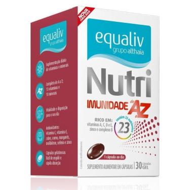 Imagem de Nutri Imunidade AZ Vitaminas Minerais 30 Caps - Equaliv-Unissex
