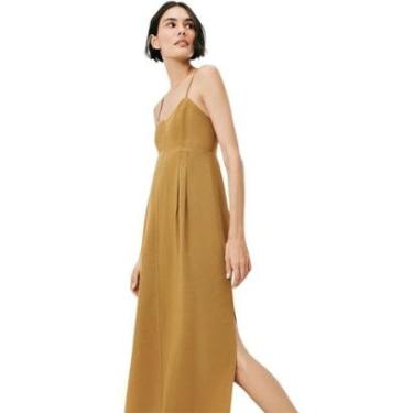 Imagem de Vestido Midi Hering Em Viscolinho Com Fenda Feminino-Feminino