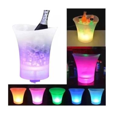 Imagem de Balde Para Gelo Com Efeito de Luz LED RGB e Caixa De Som Integrada - 5