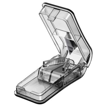 Imagem de Cortador de comprimidos profissional único – Divisor de comprimidos de precisão para comprimidos de medicamentos pequenos e grandes (preto)