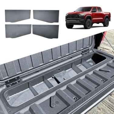 Imagem de EDBETOS Divisor organizador de porta traseira compatível com acessórios Chevy Colorado e GMC Canyon 2023 2024 2025, kit de divisor de armazenamento de porta traseira ABS para compartimento de porta