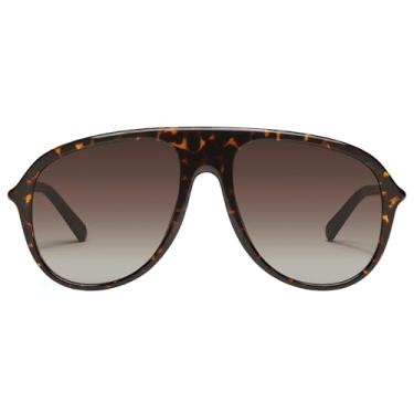 Imagem de Quay Óculos de sol aviador, torta escura/marrom, extra grande, Torta escura/marrom, Extra Large