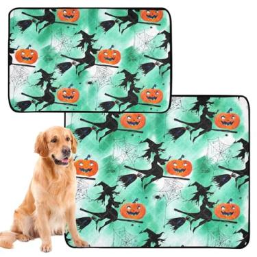 Imagem de TSENQUE Almofadas de xixi para cães laváveis fofas pretas e verdes para animais de estimação reutilizáveis tapete de urina fofo para cães à prova d'água absorventes almofadas de penico para filhotes