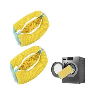 Imagem de Saco De Lavagem Para Tênis Para Máquina De Lavar, Saco Para Chinelos E