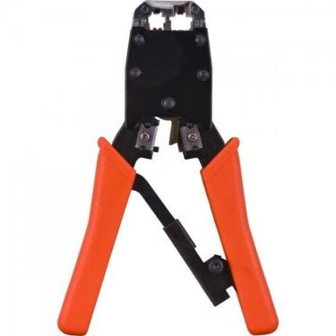 Imagem de Alicate Para Crimpar Rj45 Com Catraca Laranja Hyx