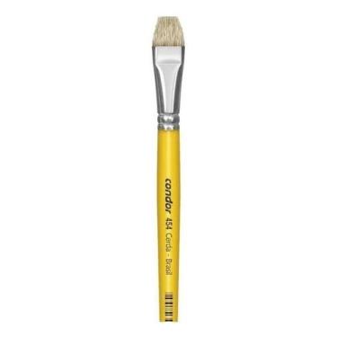 Imagem de Pincel Artístico Condor N.4 Chato Curto Lixado