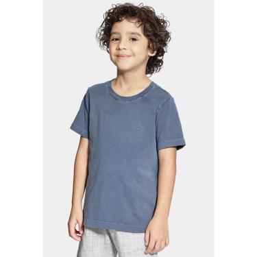 Imagem de Camiseta Aramis Piquet Estonada Manga Curta Azul Neblina-Masculino