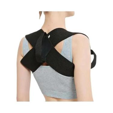 Imagem de Cinta Corretora De Postura Ajustável Para Costas E Ombros, Suporte Par