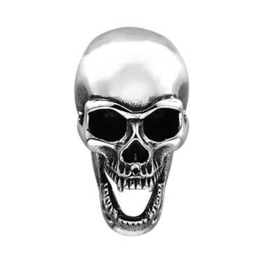 Imagem de Colar Unissex Gótico Vintage Com Pingente De Caveira Em Aço Inoxidável