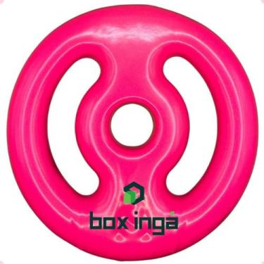 Imagem de Anilha Emborrachada 3Kg - Rosa - BOX INGÁ