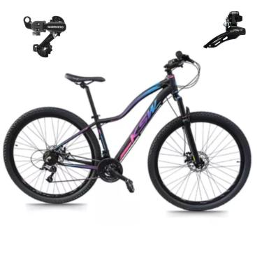 Imagem de Bicicleta Ksw Mwza 29 Feminina 21v Index Mtb Freio a Disco Cambios Shimano-Feminino