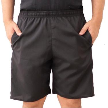 Imagem de Short Bermuda Tactel Black Bear Liso Lisa Masculina Casual-Masculino