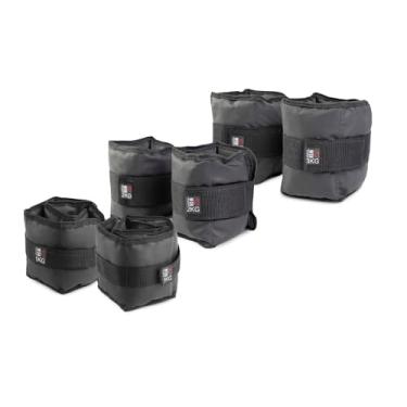 Imagem de WON Kit Caneleiras de Peso PRO, 1kg, 2kg e 3kg, Pares, Treinamento de Resistência