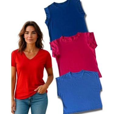 Imagem de Kit 4 Regata Muscle Tee Blusa Feminina Básica Confortável - Organiky, 