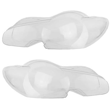 Imagem de Compatível Com jaguar xf 2008 2009 2010 2011 frente do carro farol lente capa faróis escudo abajur transparente habitação sombra de lâmpada de vidro(2PCS Left And Right)